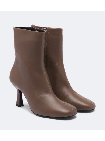 Cizme scurte Souliers Martinez din piele maro