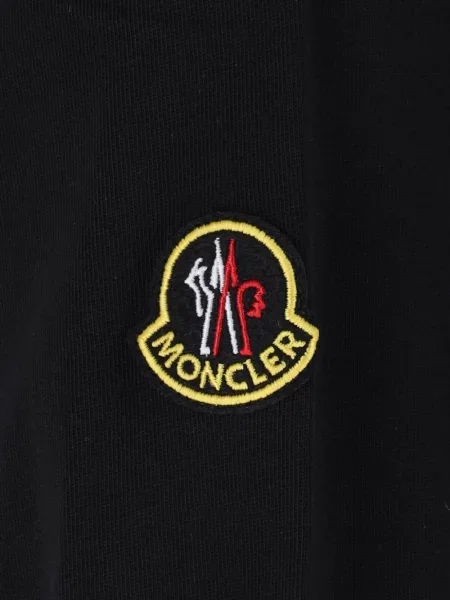 Lung tricou Moncler cu imagine negru