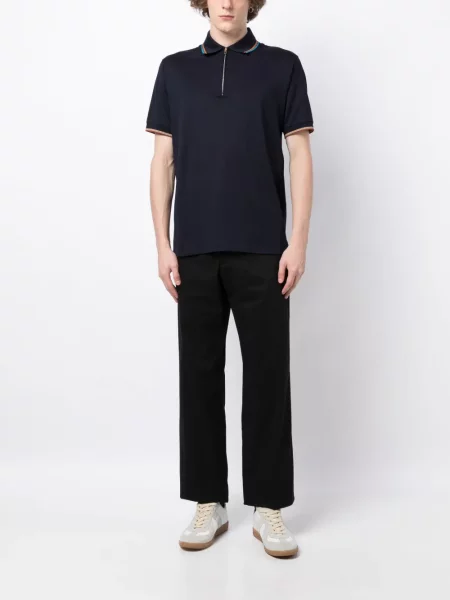Dryžuota polo marškinėliai Paul Smith mėlyna