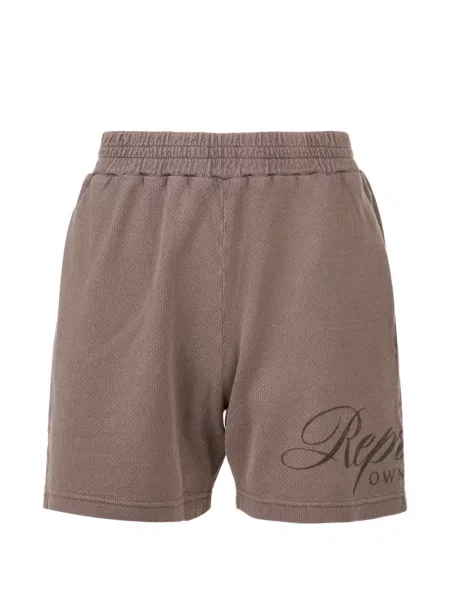 Pantaloni scurți Represent cu imagine maro