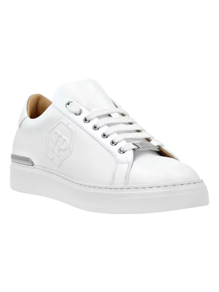 Sneakersy Philipp Plein skórzane białe