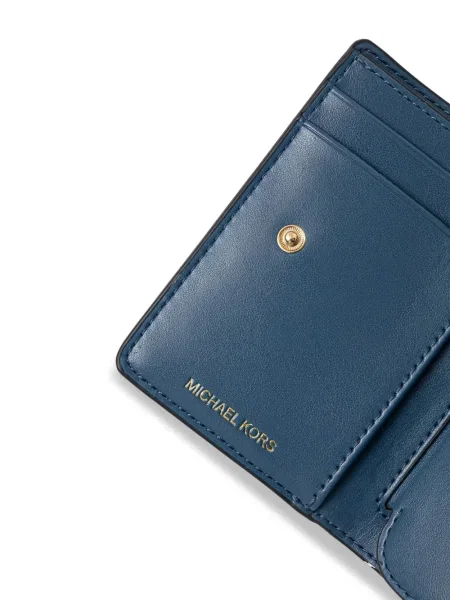 Δερμάτινος ζώνη Michael Michael Kors με αυτόγραφο με ψηλή μέση μπλε