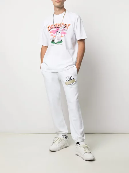 Tricou Domrebel cu imagine alb
