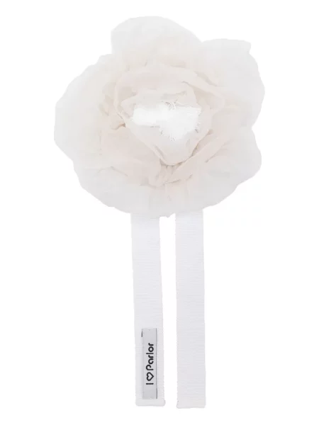 Naszyjnik Parlor w kwiatki biały