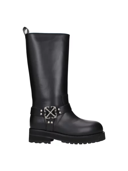 Botki Off-white skórzane białe