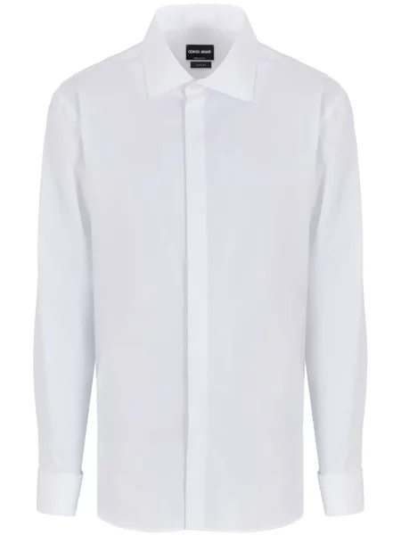 Gulerat cămașă Giorgio Armani alb