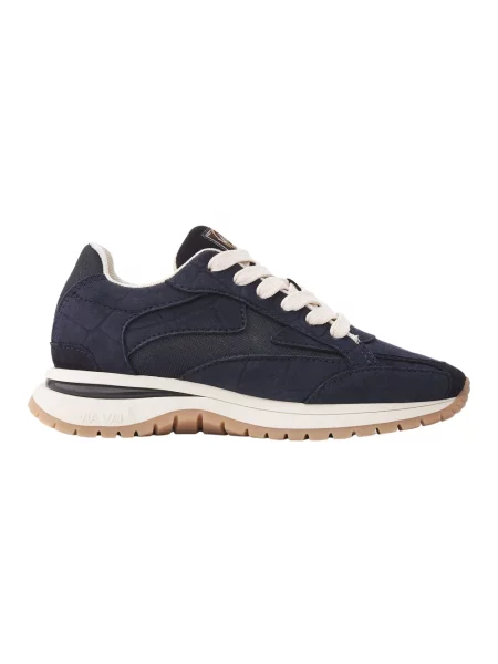 Sneakersy Via Vai skórzane niebieskie