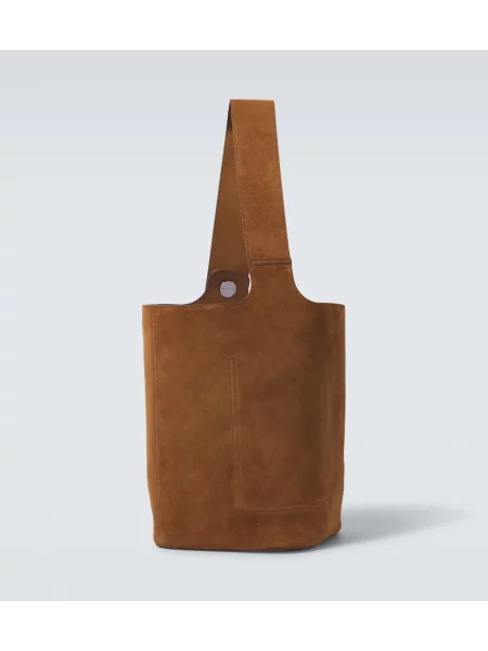 Geantă Loewe din piele de căprioară maro