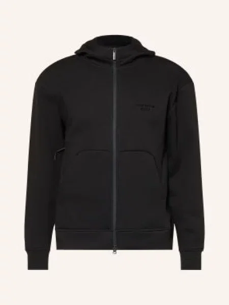 Boss Bluza Rozpinana schwarz czarna