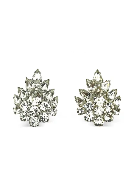 Cercei Jennifer Gibson Jewellery de cristal argintiu