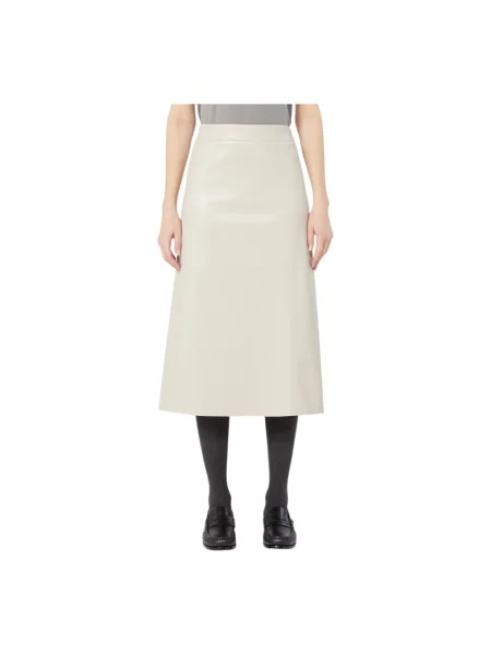 Spódnica midi Max Mara beżowa