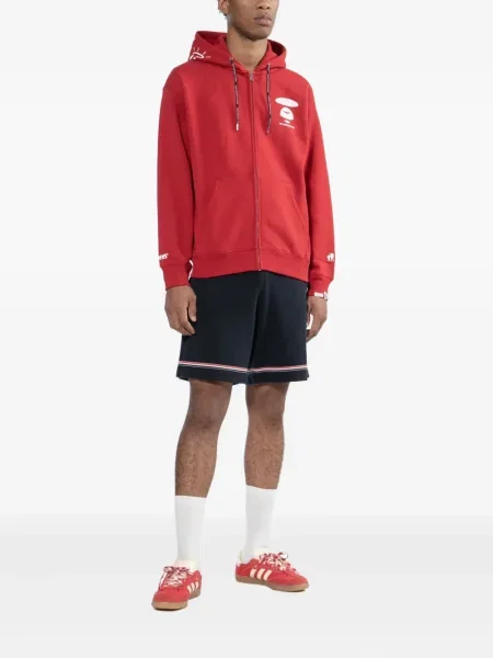 Hanorac cu glugă Aape By A Bathing Ape roșu