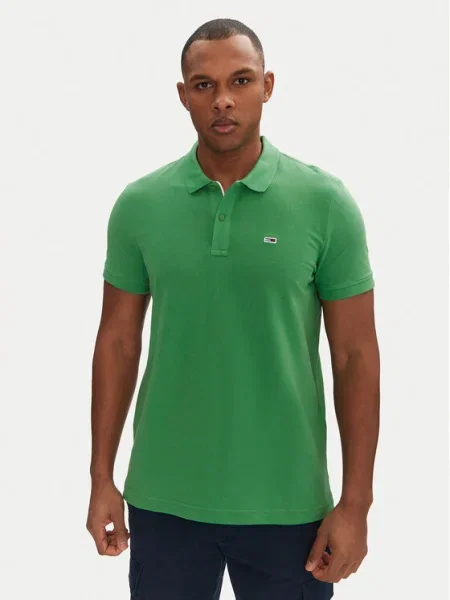Tommy Jeans Tricou polo verde