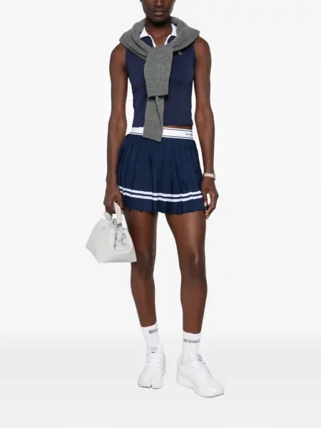 Ριγέ τένις μίνι φούστα Sporty & Rich μπλε
