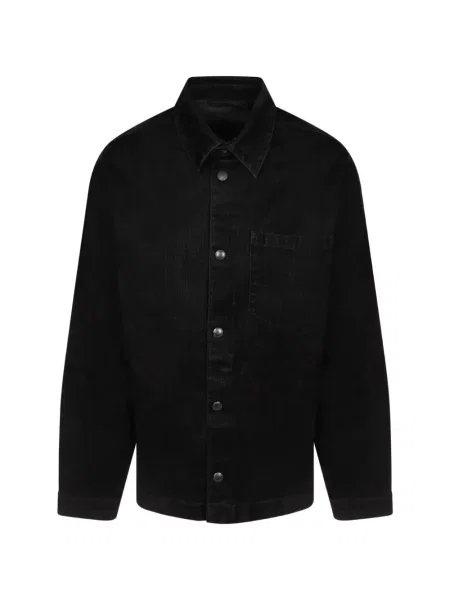 Cămașă 7 For All Mankind de catifea cord negru