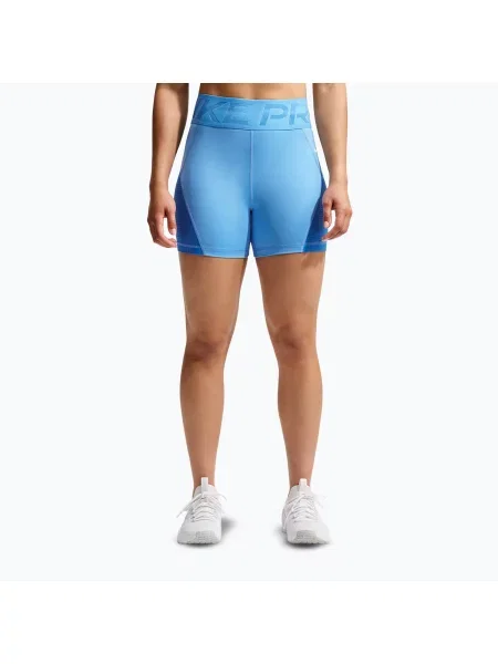 Pantaloni scurți pentru femei Nike Pro Sculpt High Waisted 5" Biker university blue/light photo blue/white alb