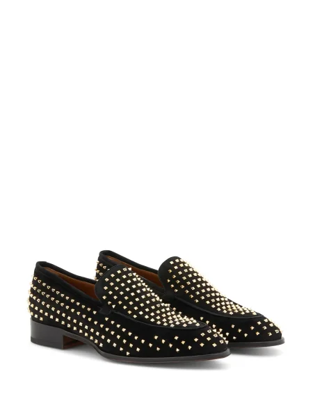 Pantofi loafer Giuseppe Zanotti cu tepi negru