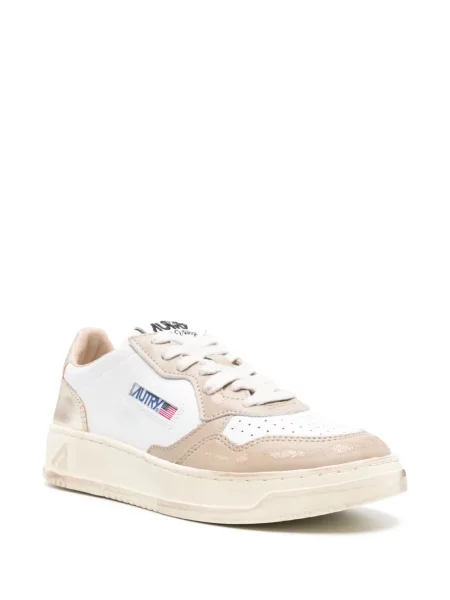 Sneakersy Autry retro beżowe