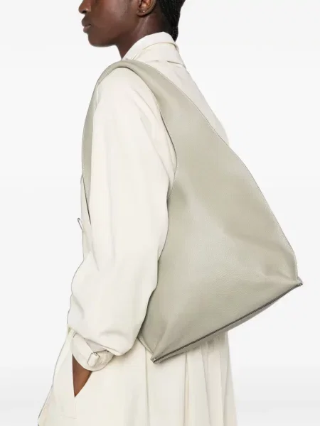 Geantă shopper A.p.c. din piele verde