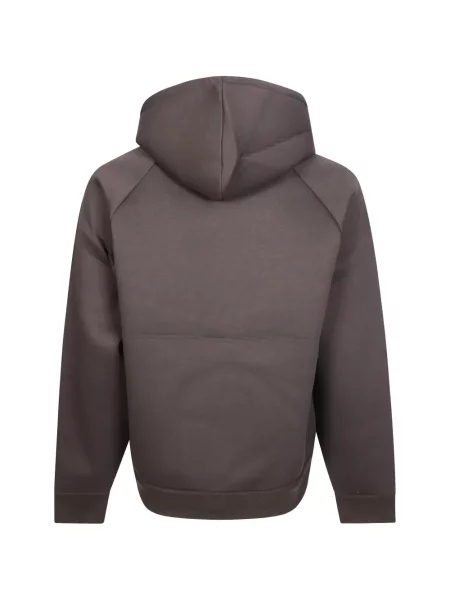 Hanorac cu glugă Carhartt Wip cu autograf maro