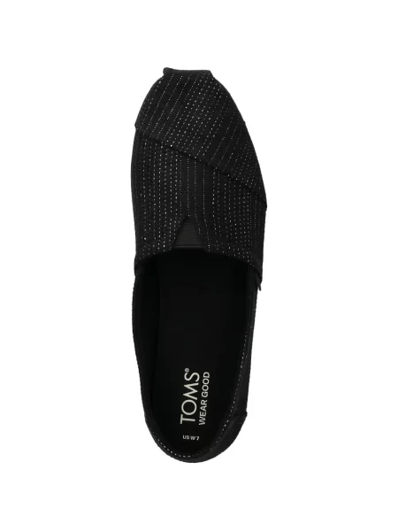 Balerini Toms cu vârf pătrat negru