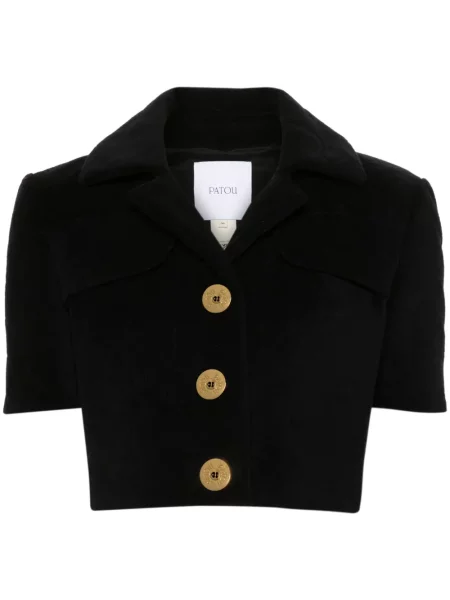 Zkrácená froté bunda Patou černá