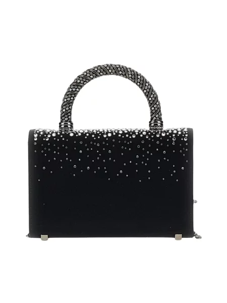Torebka Roger Vivier skórzana w kwiatki czarna