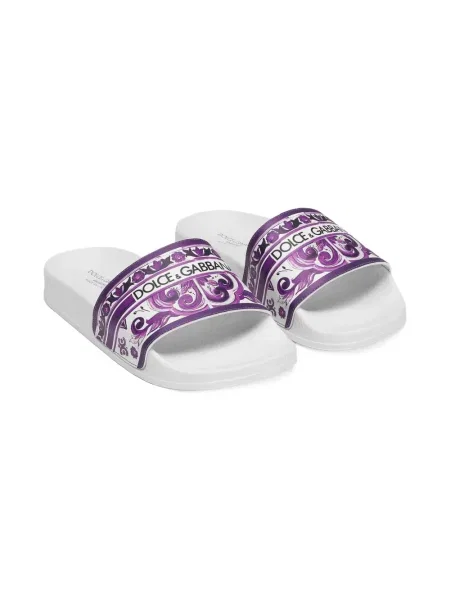 Kapcie dziecięce Dolce And Gabbana białe