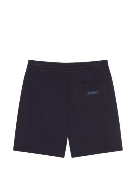 Pantaloni scurți Givenchy cu autograf albastru