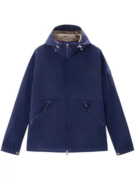 Ветровка Woolrich с качулка синьо