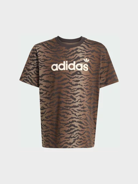 Детская футболка Adidas коричневая