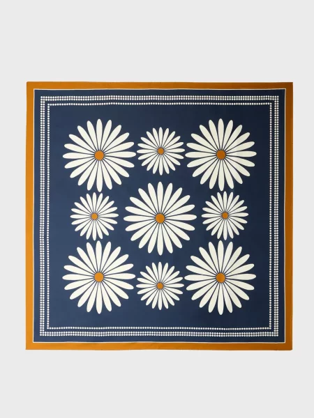 Шовкова хустка Sandro синя