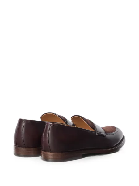 Szarvasbőr loafer Brunello Cucinelli barna