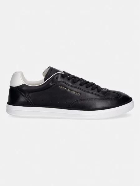 Sneakerși Tommy Hilfiger din piele negru