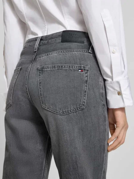 Jeansy o prostym kroju z czystej bawełny Tommy Hilfiger