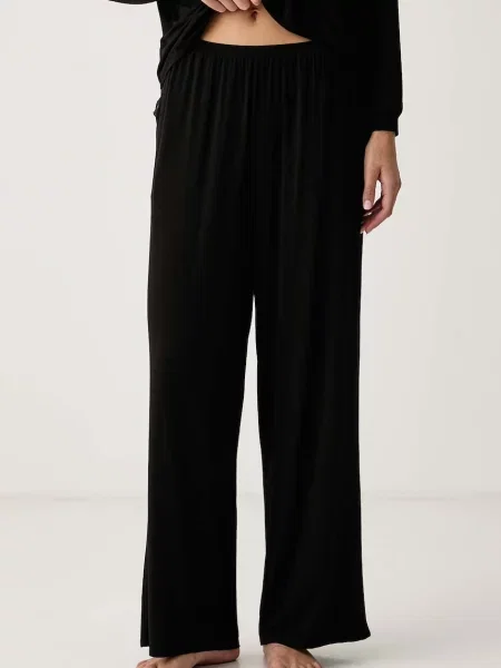 BOSS pyžamové nohavice dámske z modalu Blossom_Pants čierna