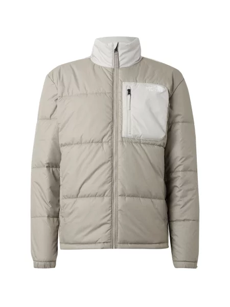 THE NORTH FACE Zimní bunda NUKETO šedobéžová / světle šedá bílá