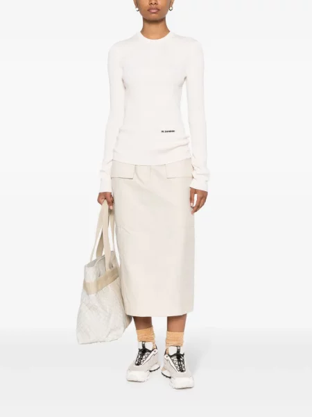 Top Jil Sander prążkowany