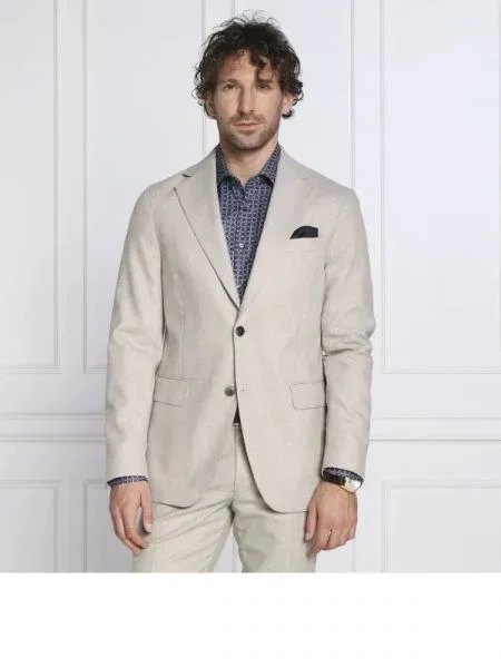 Oscar Jacobson gyapjú zakó ego blazer bézs