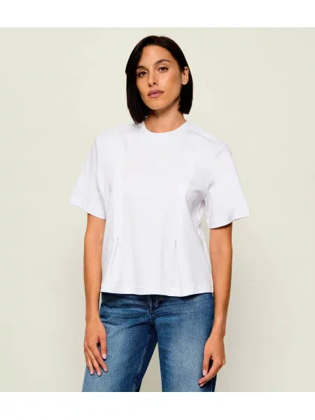 AllSaints Tricou Sofia Lisa | Relaxed fit alb