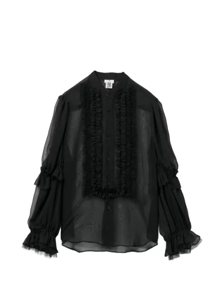 Bluza s volanima Noir Kei Ninomiya s volanima crna