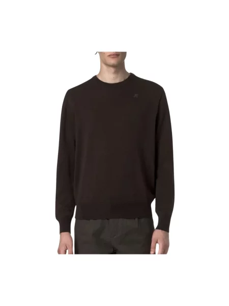 Sweter K-way wełniany brązowy