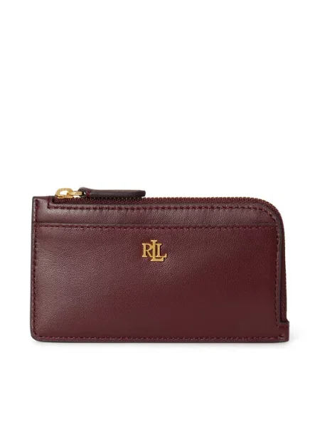 LAUREN RALPH LAUREN Denarnica Bordo rdeča
