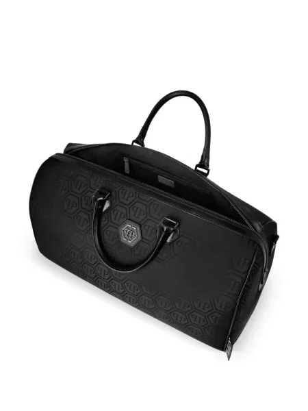 Torba Philipp Plein żakardowa czarna