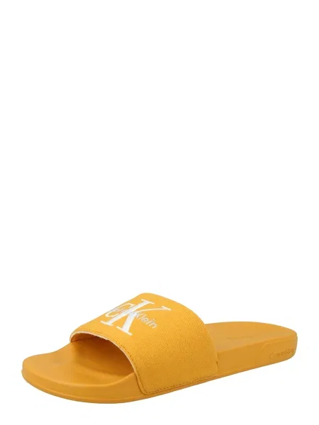 Calvin Klein Jeans Nizki natikači ESS oranžna / srebrna bela