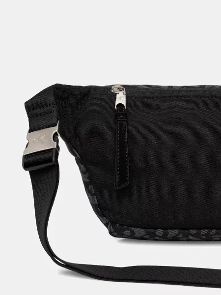 Calvin Klein Jeans Övtáska Unstructured Monogram Waistbag fekete