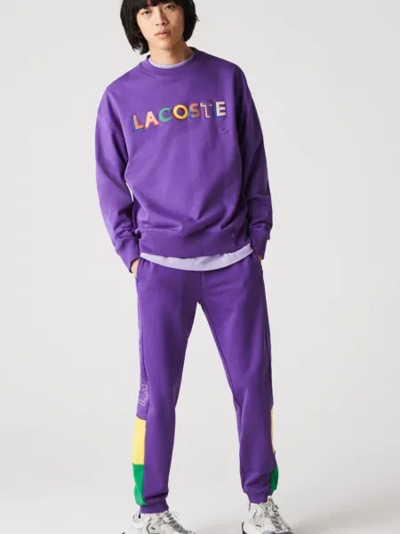 Штани Lacoste фіолетові