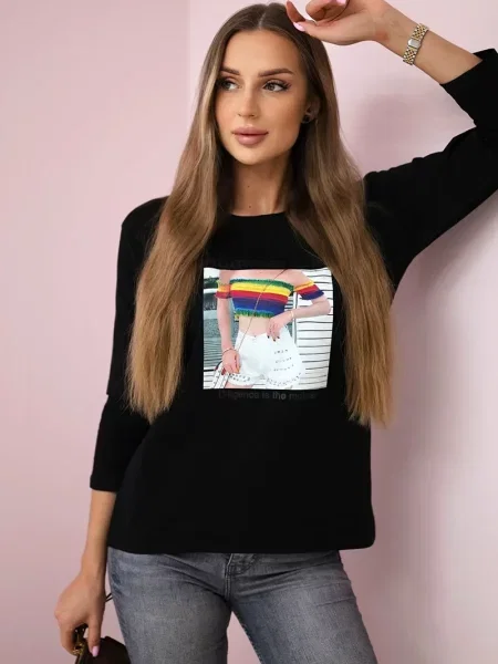Bluză copii Kesi negru