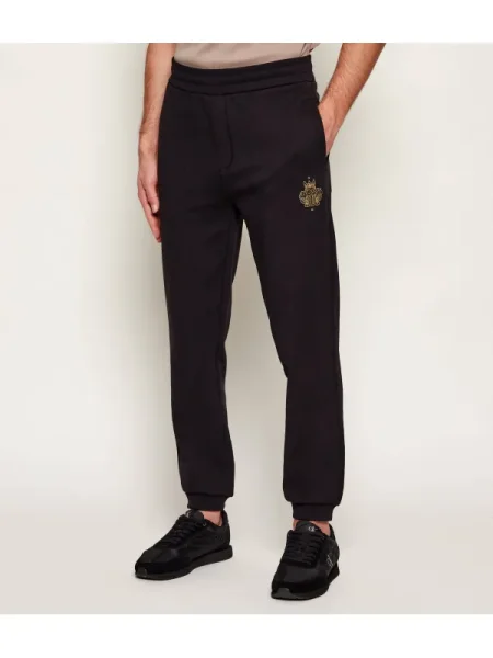 BOSS BLACK Pantaloni de trening Wei Boss x Chinese New Year | Relaxed fit negru