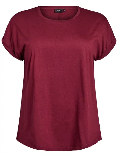 Zizzi Tricou MKatja bordeaux roșu